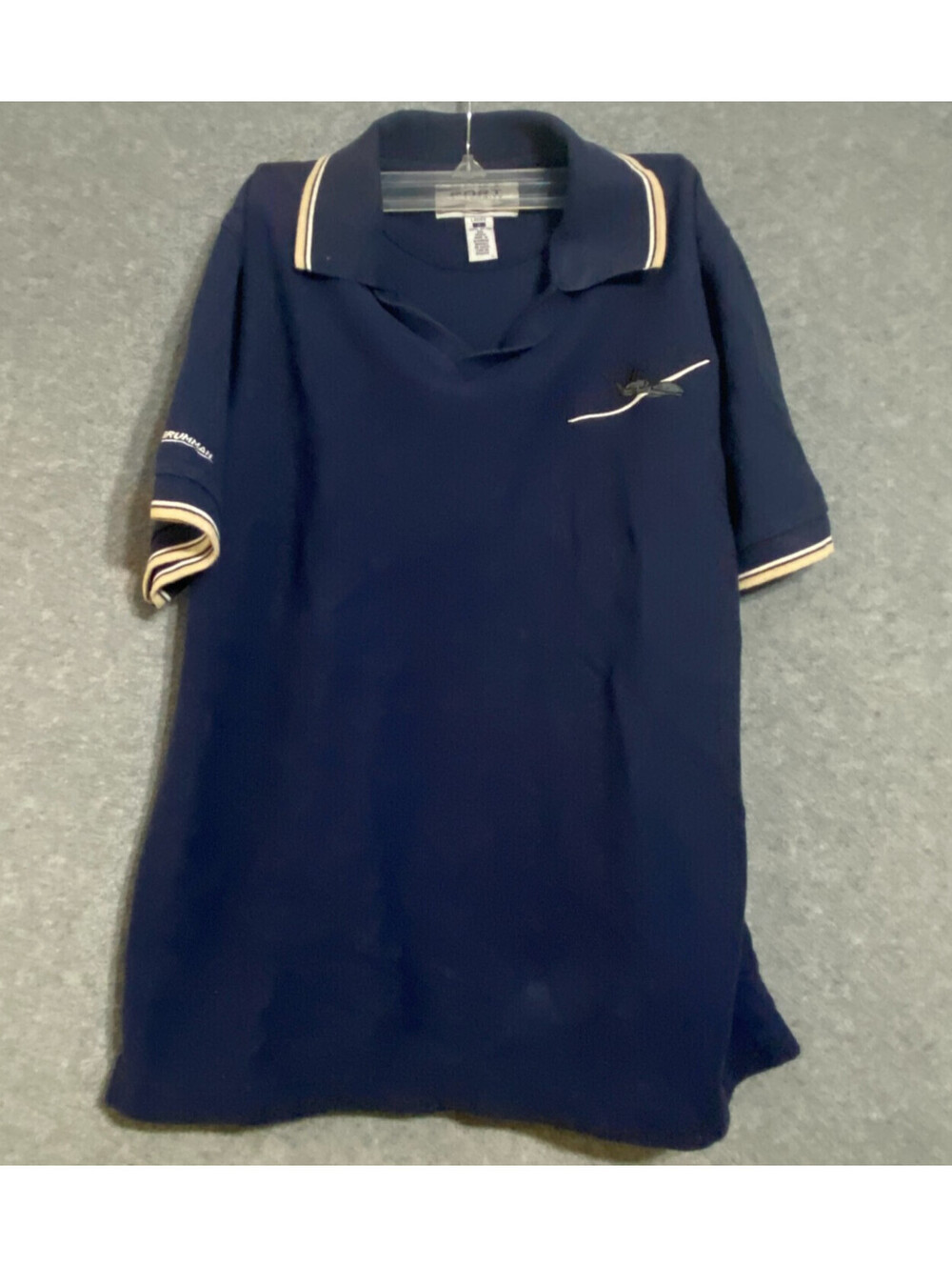 Northrop Grumman Aerospace Polo Shirt Ladies Small Navy Port Authority Employee